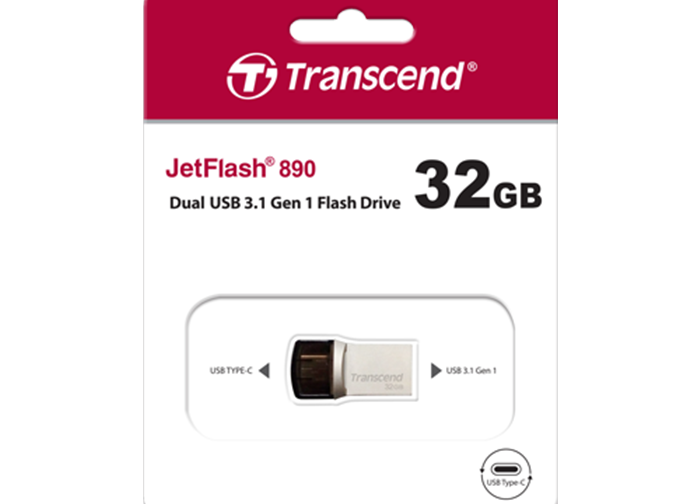 Transcend Pendrive JF890S - USB 3.0 + Type C - OTG support - 32 GB